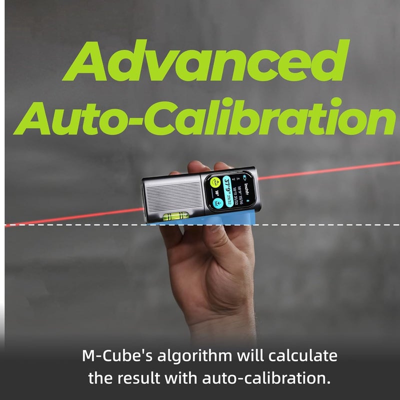 HOZO M-Cube Laser Measuring Tool Adaptor 03 Bilateral Laser+,328ft/100m Modular Dual Laser Distance Meter with Bluetooth App and M-Green Cross Line, Ideal for Surveying,Construction, DIY Projects - Image 5